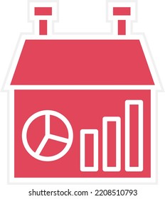 Estilo de iconos de la casa de diseño de vectores