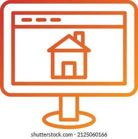 Vector Design House Website Icon Style