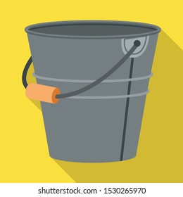 Vector design of housework and pailful logo. Collection of housework and bucket stock symbol for web.
