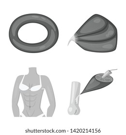 Vector design of human and body symbol. Collection of human and cells vector icon for stock.