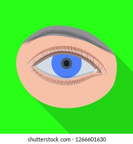 Vector design of human and part sign. Set of human and woman vector icon for stock.