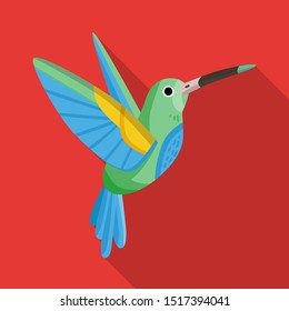 Vector design of hummingbird and bird logo. Graphic of hummingbird and flying vector icon for stock.