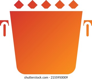 Vector Design Ice Bucket Icon Style