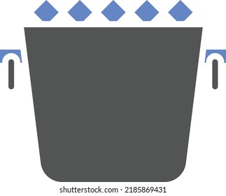 Vector Design Ice Bucket Icon Style