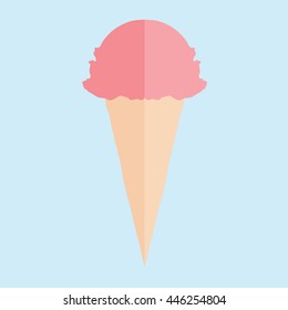 Vector design of an ice cream