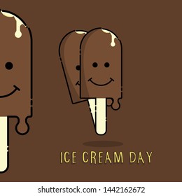 Vector Design For Ice Cream Day with ice cream icon