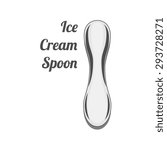 Vector Design of Ice Cream Spoon