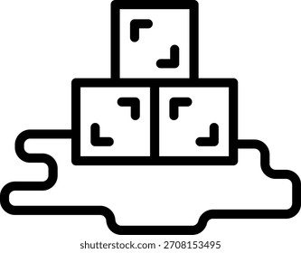 Vector Design Ice Icon Style