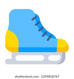 Vector design of ice skate 