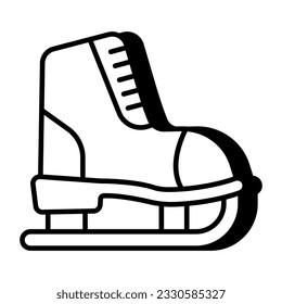 Vector design of ice skate 