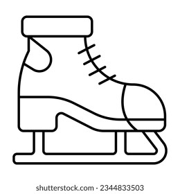 Vector design of ice skate 