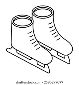 Vector design of ice skate