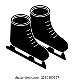 Vector design of ice skate