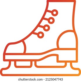 Vector Design Ice Skate Icon Style