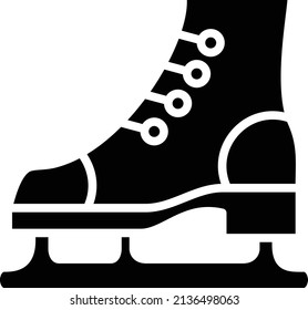 Vector Design Ice Skate Icon Style