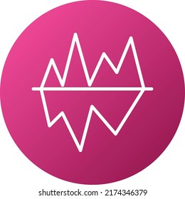 Diseño de vectores Iceberg Estilo de iconos