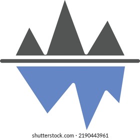 Vector Design Iceberg Icon Style