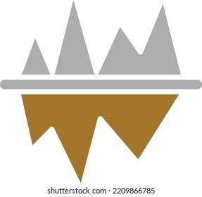 Vector Design Iceberg Icon Style