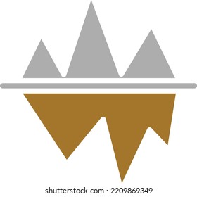 Vector Design Iceberg Icon Style