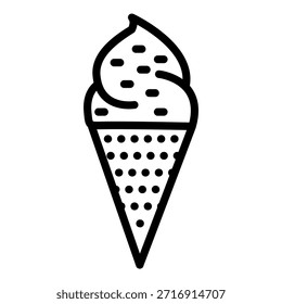 Diseño de Vector Icecream Cone Icon Style