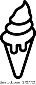 Vektordesign Icecream Cone Icon Style