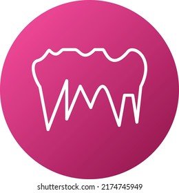 Vector Design Icicle Icon Style