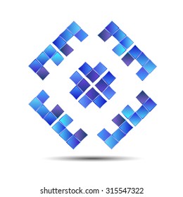 vector design icon abstract symbol square shape sign