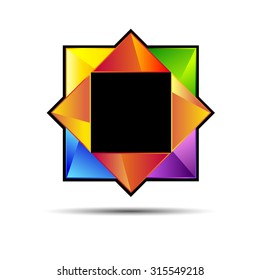 vector design icon abstract symbol square shape sign