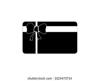 Vector design icon card with bow (certificate, diploma, discount card). 