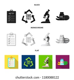 Vector design of  and  icon. Collection of  and  stock vector illustration.