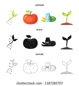 Vector design of  and  icon. Collection of  and  vector icon for stock.
