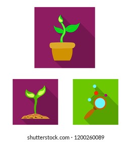 Vector design of  and  icon. Collection of  and  stock vector illustration.