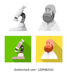Vector design of  and  icon. Collection of  and  stock symbol for web.