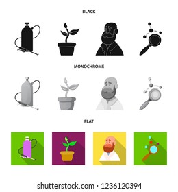 Vector design of  and  icon. Collection of  and  stock symbol for web.