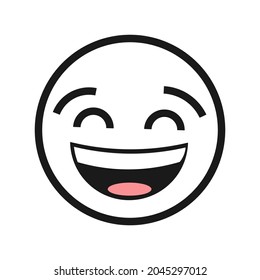 diseño vectorial, icono o símbolo de expresión facial
