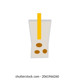 Vector design icon juice boba
