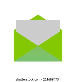 vector design, icon or letter symbol in green color