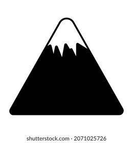 Icono de diseño de vectores de montañas