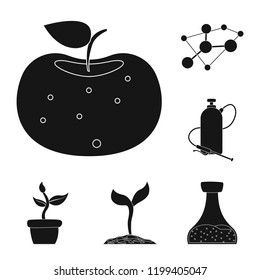Vector design of  and  icon. Set of  and  stock vector illustration.