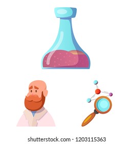 Vector design of  and  icon. Set of  and  stock vector illustration.