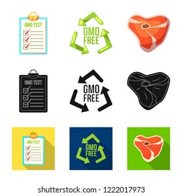 Vector design of  and  icon. Set of  and  vector icon for stock.