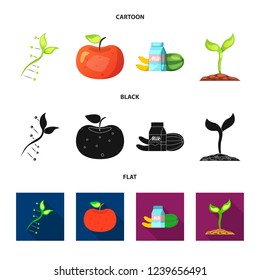 Vector design of  and  icon. Set of  and  stock vector illustration.