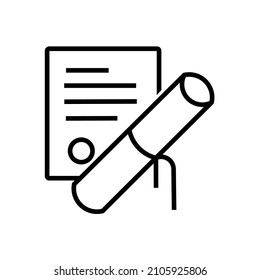 vector design, icon or symbol of appreciation letter