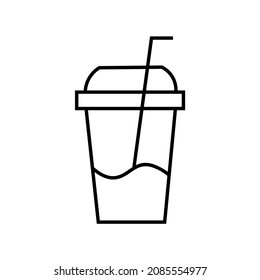 vector design, icon or symbol of cold drink in packaging