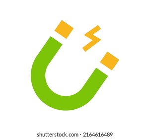vector design, icon or symbol, electric magnet shape illustration