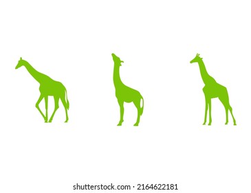 vector design, icon or symbol, giraffe shape illustration