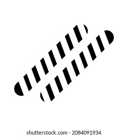 vector design, icon or symbol of long sugar sugar shape