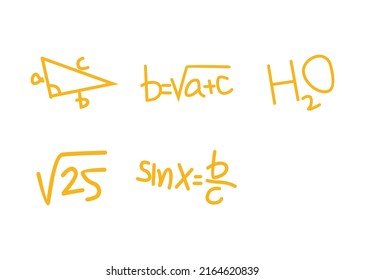 diseño vectorial, icono o símbolo, ilustración de forma de fórmula matemática