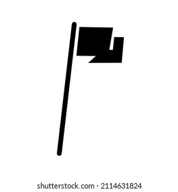 vector design, icon or symbol of a waving flag