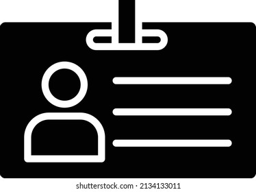 Estilo del icono de la tarjeta de identificación de diseño del vector